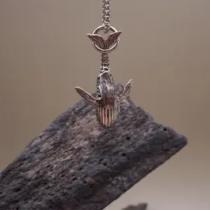 Punk Whale Marine Life Necklace, Diver Pendant
