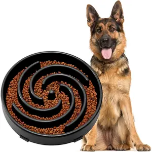 Slow Feeder Dogs Bowl for Large Medium Dogs,Anti-Gulping Pet Slower  Feeding Bowls Stop Bloat,Preventing