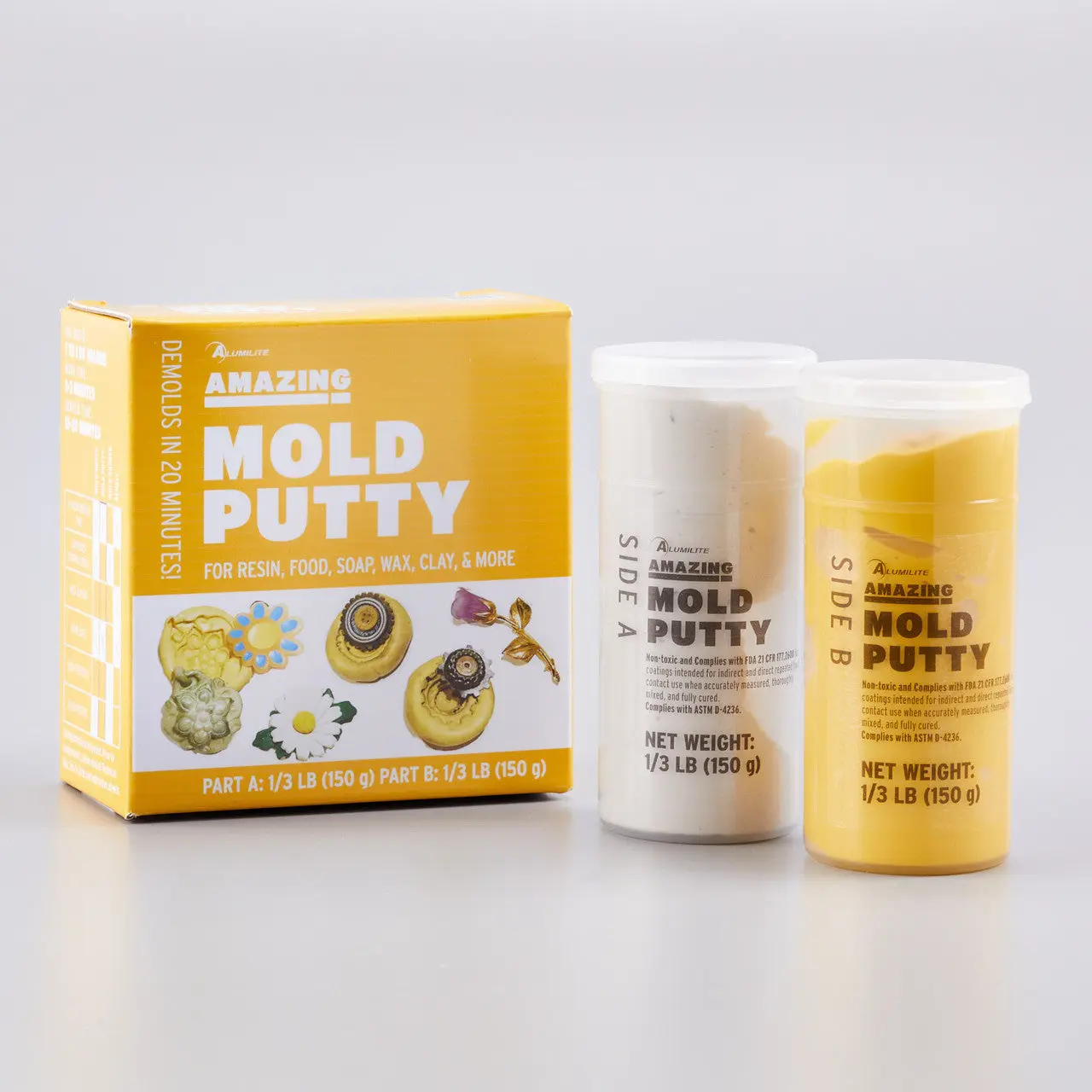 Alumilite Amazing Silicone Putty Kit - Silicone Molding Putty