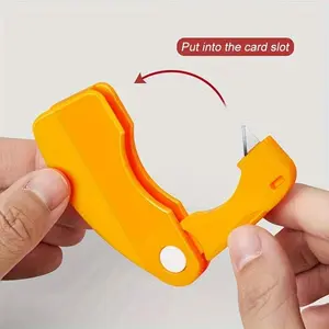 2, Orange Peeler, Plastic Orange Peeler, Simple Lemon Peeler, Grapefruit Peeler, Creative Cutter, Orange Peeler Tool with Folding Handle, Fruit Peeler, Vegetable and Fruit Tool, Kitchen  Tool