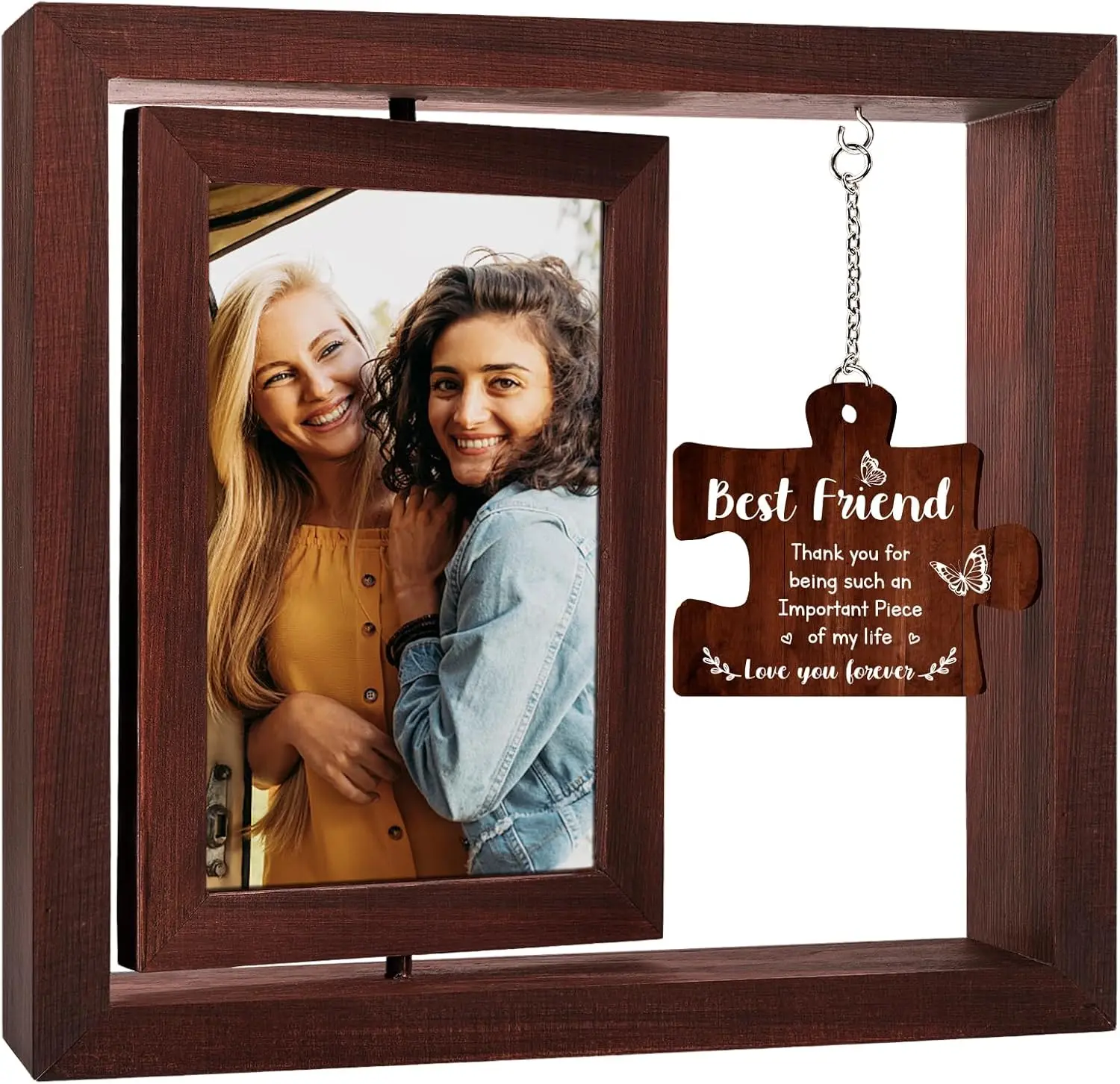 Friends Picture Frame, Friendship Birthday Gifts for Women Christmas, Friends Photo Frame 4x6, Besties Female BFF, Long Distance Xmas Gifts Going Away Christmas Gifts for Friends Women -  Friends Forever