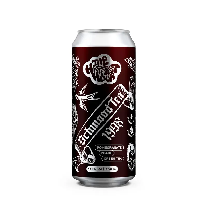 Schmood Tea Pomegranate Peach Green Tea | 50mg Caffeine | 33mg Saffron | 22mg Terpenes