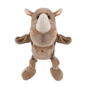 New animal hand puppet for parent-child interaction, educational plush toy, lion ventriloquist finger puppet