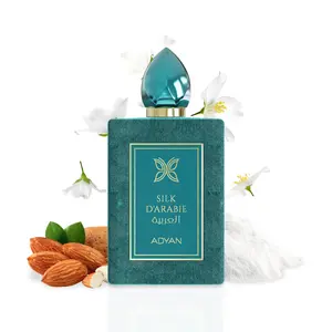 Adyan Silk D'Arabie Extrait De Parfum 3.4Oz 100ml - Saffron Bitter Almond Violet Tuscany Iris Green Notes Chinese Jasmine Cedar Egyptian Jasmine Rose Ambergris Woody Musk White Musk Peach
