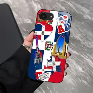 Dominican Pride Transparent Case - Premium Soft TPU Shockproof Phone Case for iPhone 16e, Dominican Republic Phone Case, Phone Case, Case--975