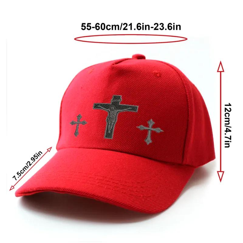 Cross & Jesus Printed pattern Men's and women's Hat - Religious Faith Baseball Cap, Spiritual Streetwear,Perfect Gift Cross & Jesus Printed pattern Men's and women's Hat - Religious Faith Baseball Cap, Spiritual Streetwear,Perfect Gift