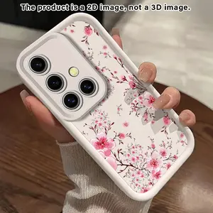 Phone Case suitable for Samsung Galaxy A73 A72 A17 A16 A15 A14 A Series(A01-A22 A03-A07 A10-A13 A20-A22S)4G 5G Blossoming Cherry Dreams2D Pattern  Soft Protective Smartphone Cover Casing