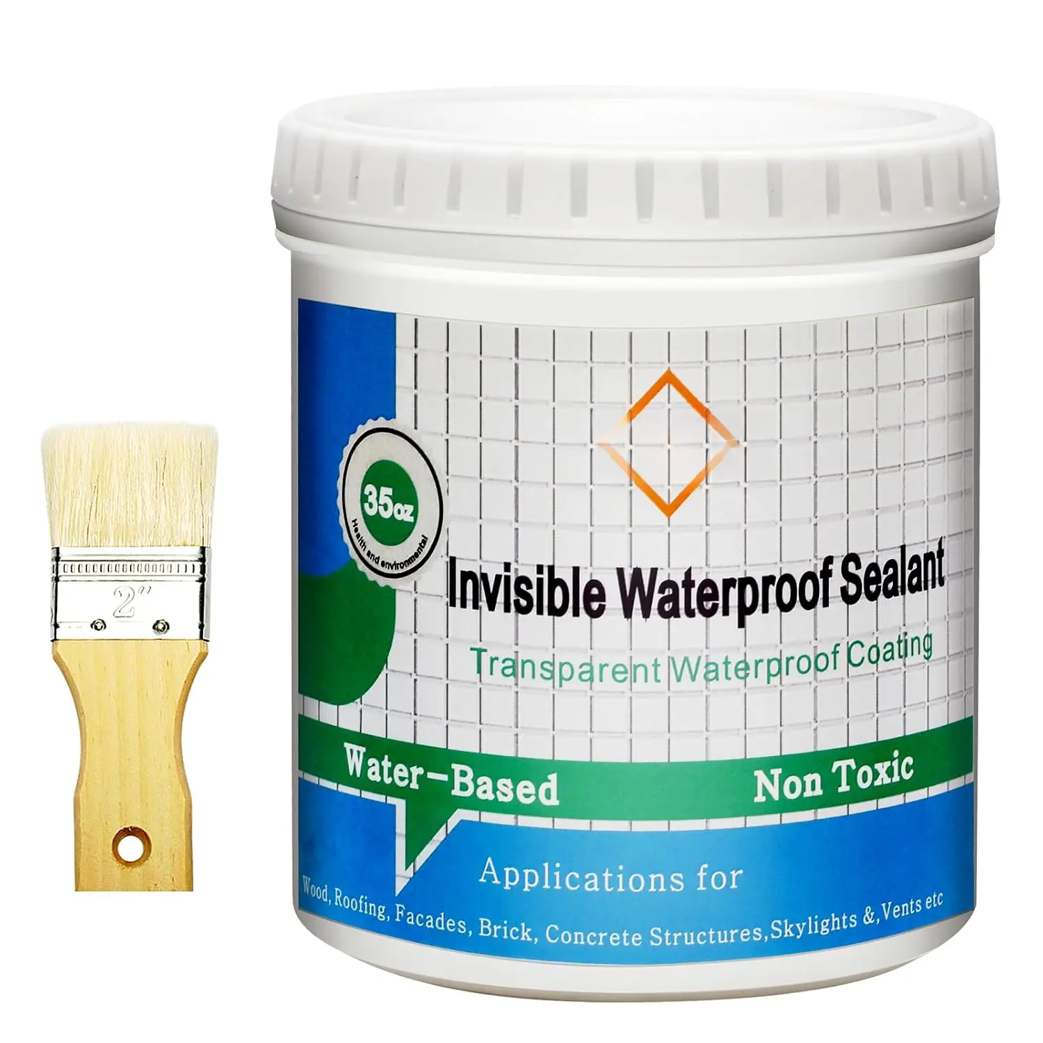Invisible Waterproof Agent,Transparent Waterproof Coating,Polyurethane Coating for Roofs, Walls, Bathroom, Shower, Window Sills, Indoor & Outdoor