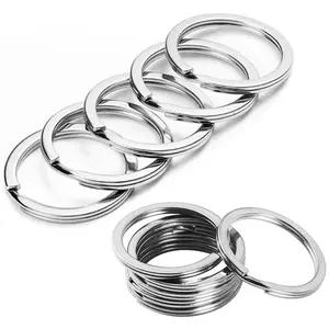 20pcs/ 50pcs Split Key Rings Keyrings, Key Rings Bulk, Flat Keychain Ring Split Key Ring For Home Car Keys Bag Hanging Accessories