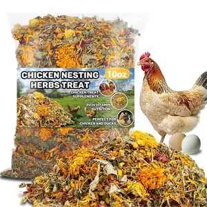 MAQIHAN 10oz Chicken Nesting Herbs - Dried Herb Layer Feed Coop and Run Insulation Roosting Bars for Box Pads Supplies Laying Hens Chicks Vacuum Packed Bedding Winter