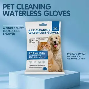 Hypoallergenic Pet Shampoo Gloves – Disposable, Foam-Free, No-Rinse Cleaning for All Pets