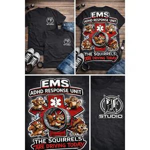 EMS ADHD Response Team T-Shirt — Funny Paramedic First Responder Tee