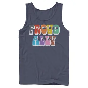 Mens Lost Gods Colorful Proud Ally Tank Top