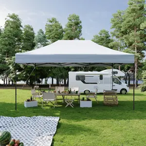 Aoxun Pop Up Canopy Tent, 10x10/10x15/10x20, UPF 50+ Waterproof Outdoor Gazebo, Includes Roller Bag & Sand Bags