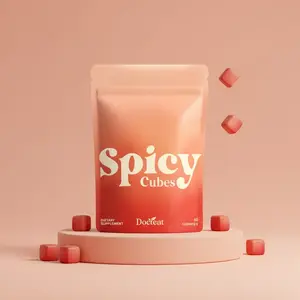 Spicy Cube Gummies-Sensory Support-Energy & Spicy Flavor Daily Supplement-Dietary Supplement-60 Gummies Per Bag Natural Supplement