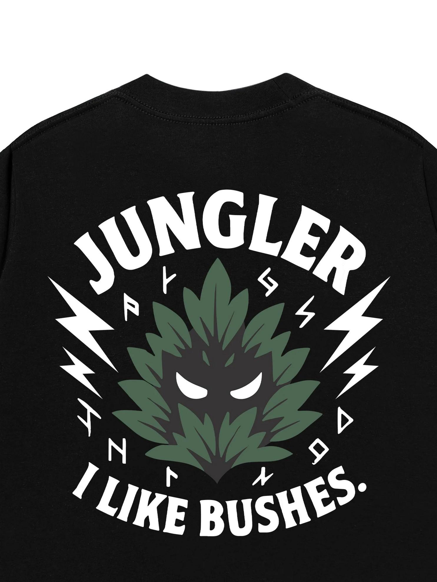 Jungler I Like Bushes Oversized Graphic T-Shirt League of Legends Funny Meme Streetwear Unisex 100% Cotton Jungler I Like Bushes Oversized Graphic T-Shirt League of Legends Funny Meme Streetwear Unisex 100% Cotton