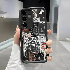 Horror movie Soft&Flexible TPU Silicone Phone Case For Galaxy S26 Ultra S25 Edge S24 FE S23 S22 S21 Plus A13 A14 A15 A16 A17 A33 A34 A35 A36 A52 A53 A54 NOTE20 Durable|Shockproof|Full Camera Protection|Anti-Fingerprint
