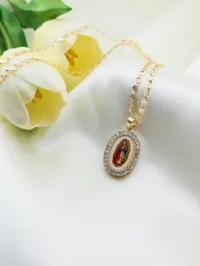 14K Gold Plated Virgencita Necklace