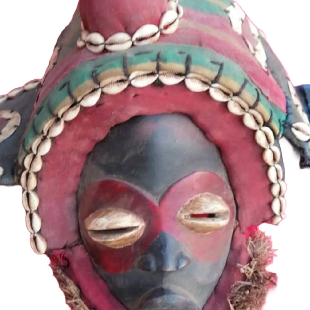 Antique Dan Mask from Ivory Coast West African Region Ceremonial Mask Acquired from Salaga Market Authentic Cultural Artifact