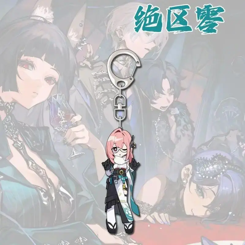 Zenless Zone Zero Keychain Cute Cartoon Game Characters Cell Phone Chain Book Bag Charm ZZZ Role Play Props Unisex Gifts