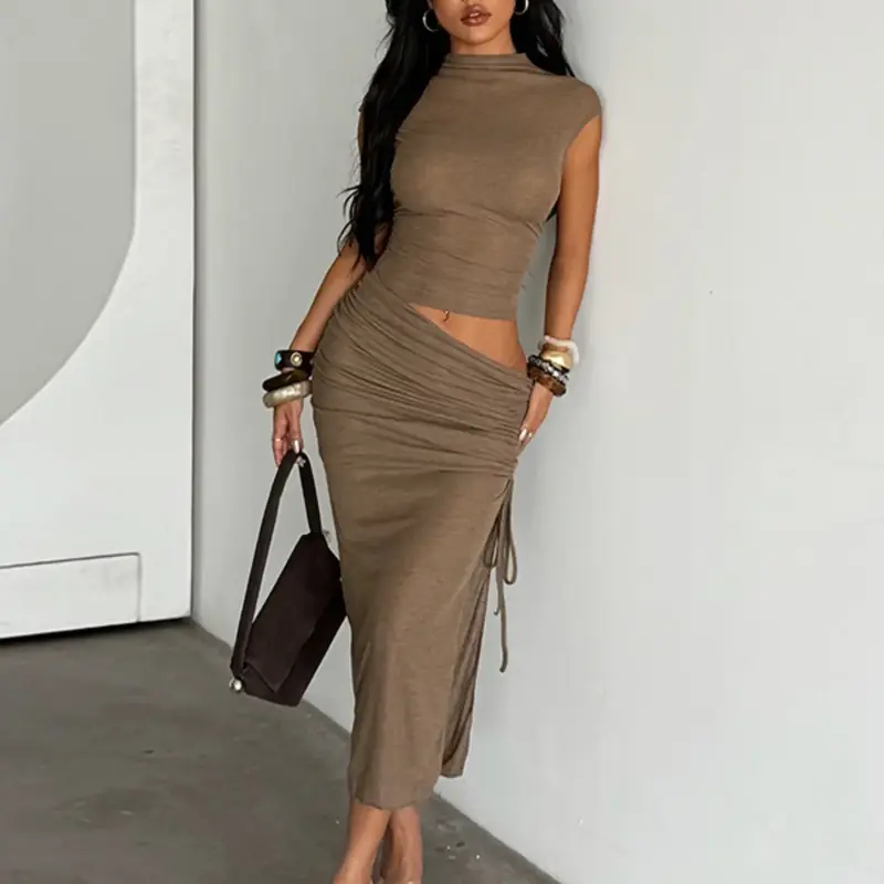 Short Sleeve Mesh Hollow Out Slimming Lady Dress, Womenswear, Sexy Fitted Plain Pattern, Breathable, Perfect for Parties, Everyday and Casual Wear, High Slit Dress, Women's Fashion, Elegant Party Dress, Bodycon Evening Dress, Party Cocktail Dress