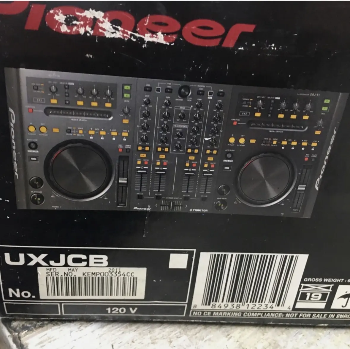 Pioneer DJ DDJ-T1 Traktor DJ Controller Boxed Tested Working