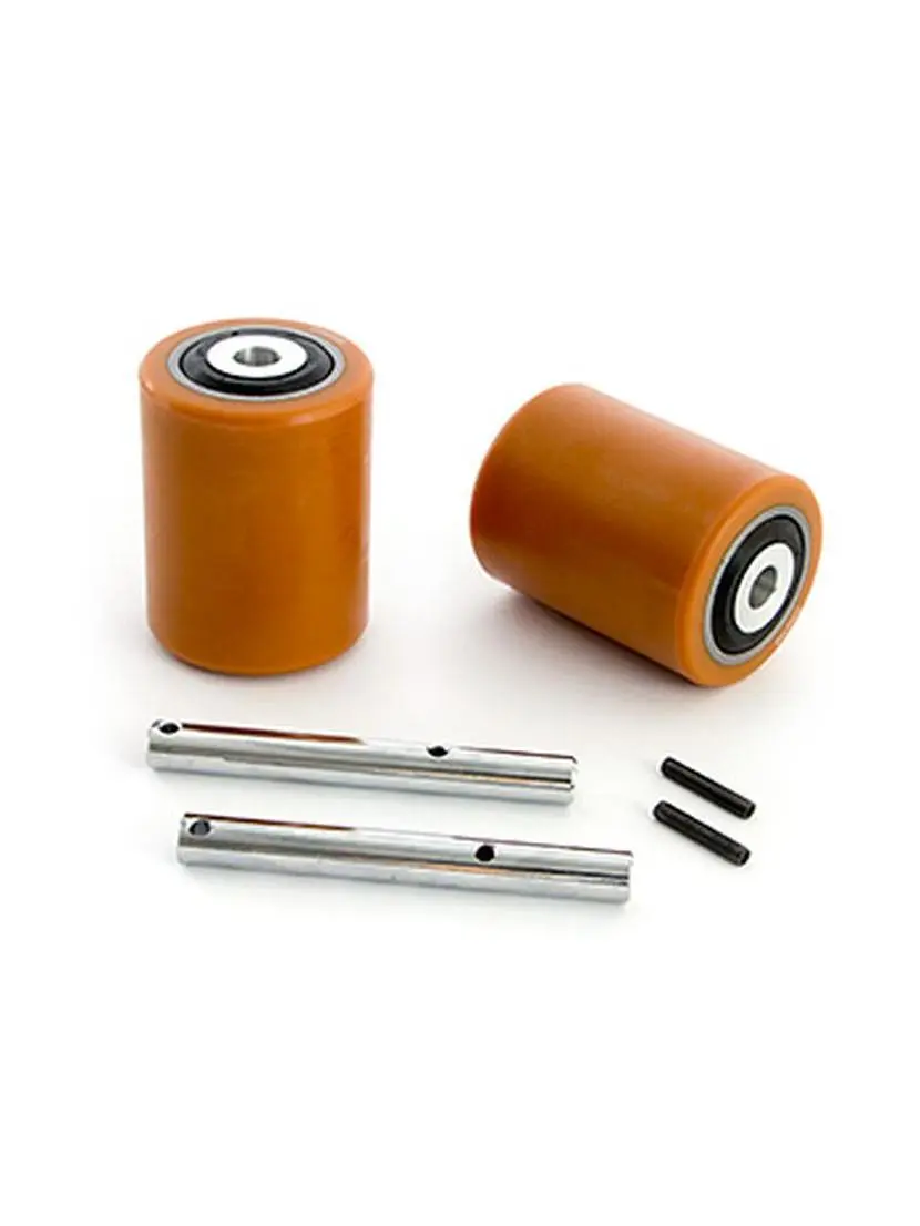 MPB 045 VG Load Wheel Kit for Electric Pallet Truck - Butterscotch, 2 Ultra-Poly Load Wheel Assemblies, 7.75 lbs, Assembled with Axles, Bearings, Fasteners