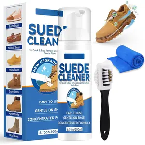 Suede Shoe Cleaner, Suede and Nubuck Cleaner, No-Rinse  Shoe Cleaner Kit for Leather, Boots, Knit, Canvas