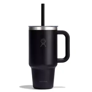 Hydro Flask 32fl oz Travel Tumbler Clear Lid - Black