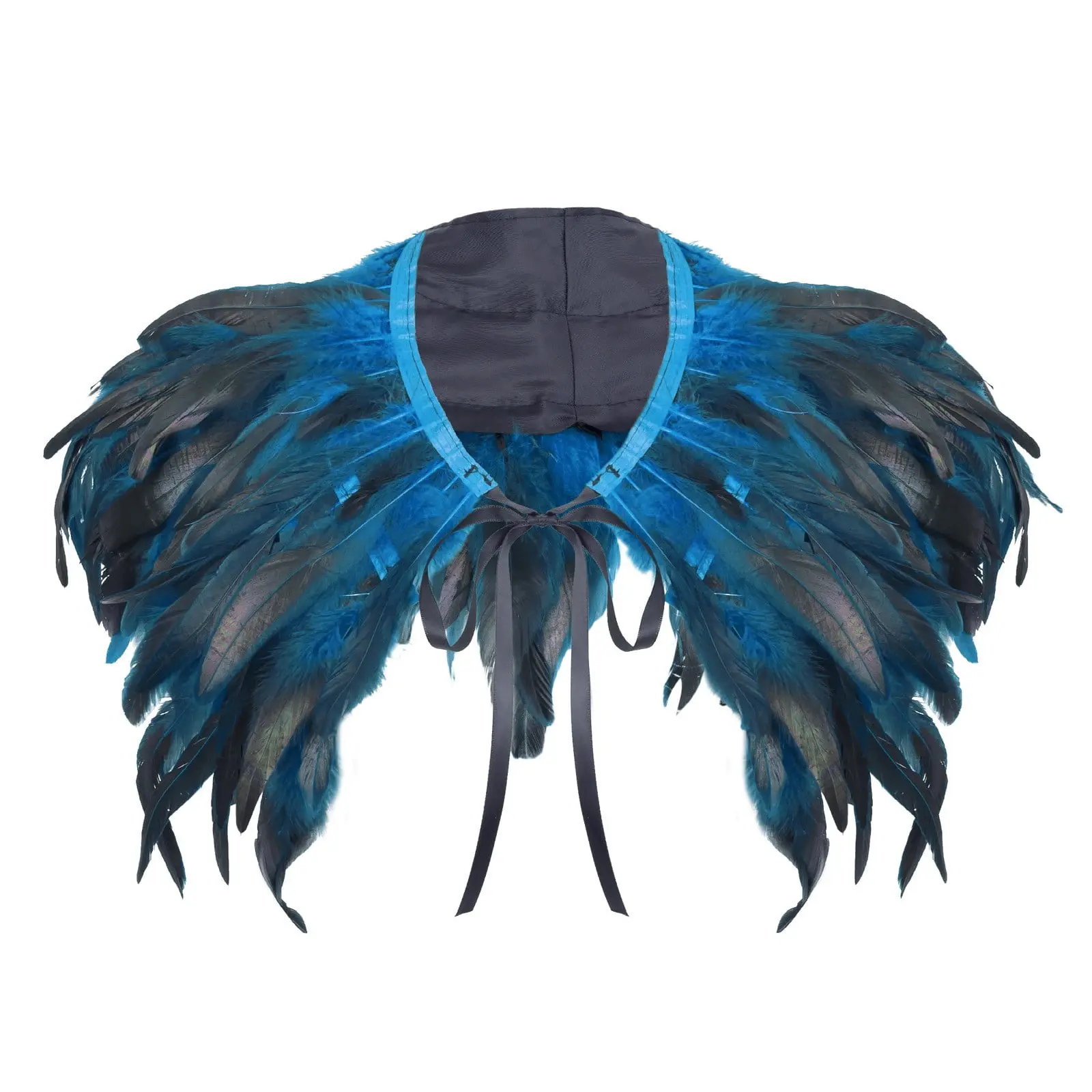Outfmvch Shawl Wraps,Ponchos Pashmina Scarf Feather Masquerade Stage Costume Performance Costume Shawl Pashmina Wraps Wedding Guest Dresses Sky Blue One Size