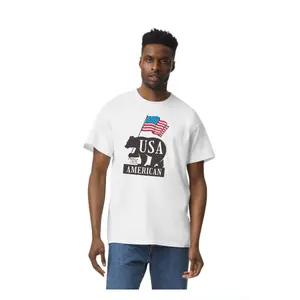 American Hooligan Bearly Makin It T-Shirt 100% Cotton Men