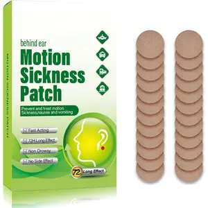 Motion Sickness Patches for Car and Boat Rides, Ships, Cruise and Airplane & Other Forms of Transport - Travel Essentials, for Adults and Kids (24 Count)