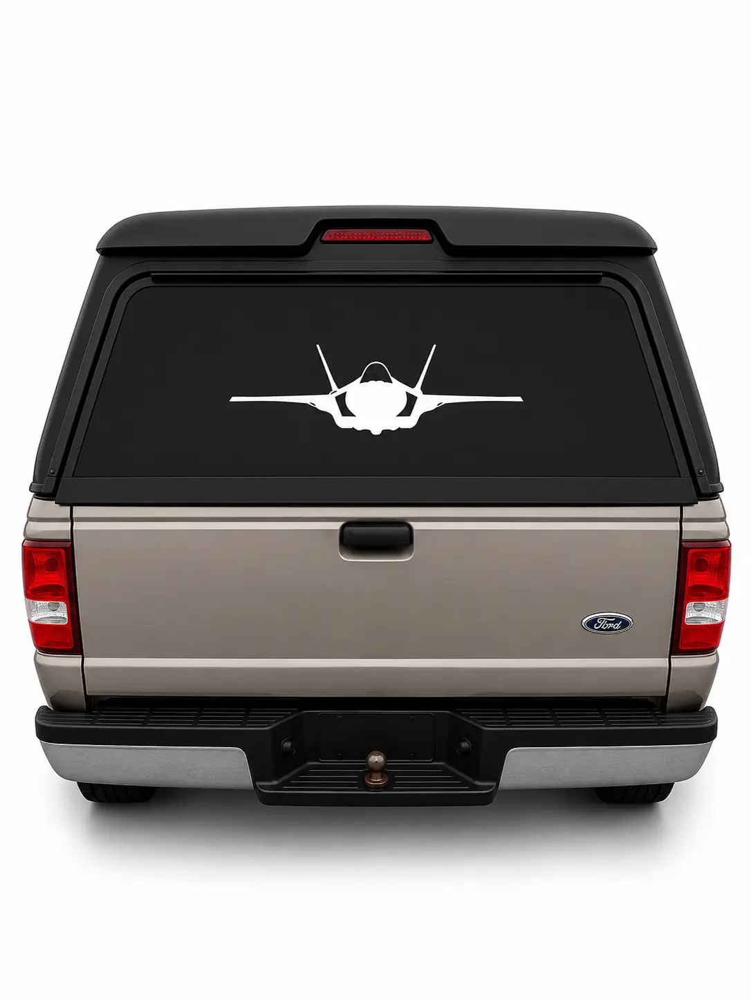 F-35 Lightning II Fighter Jet Silhouette Vinyl Car Window Sticker