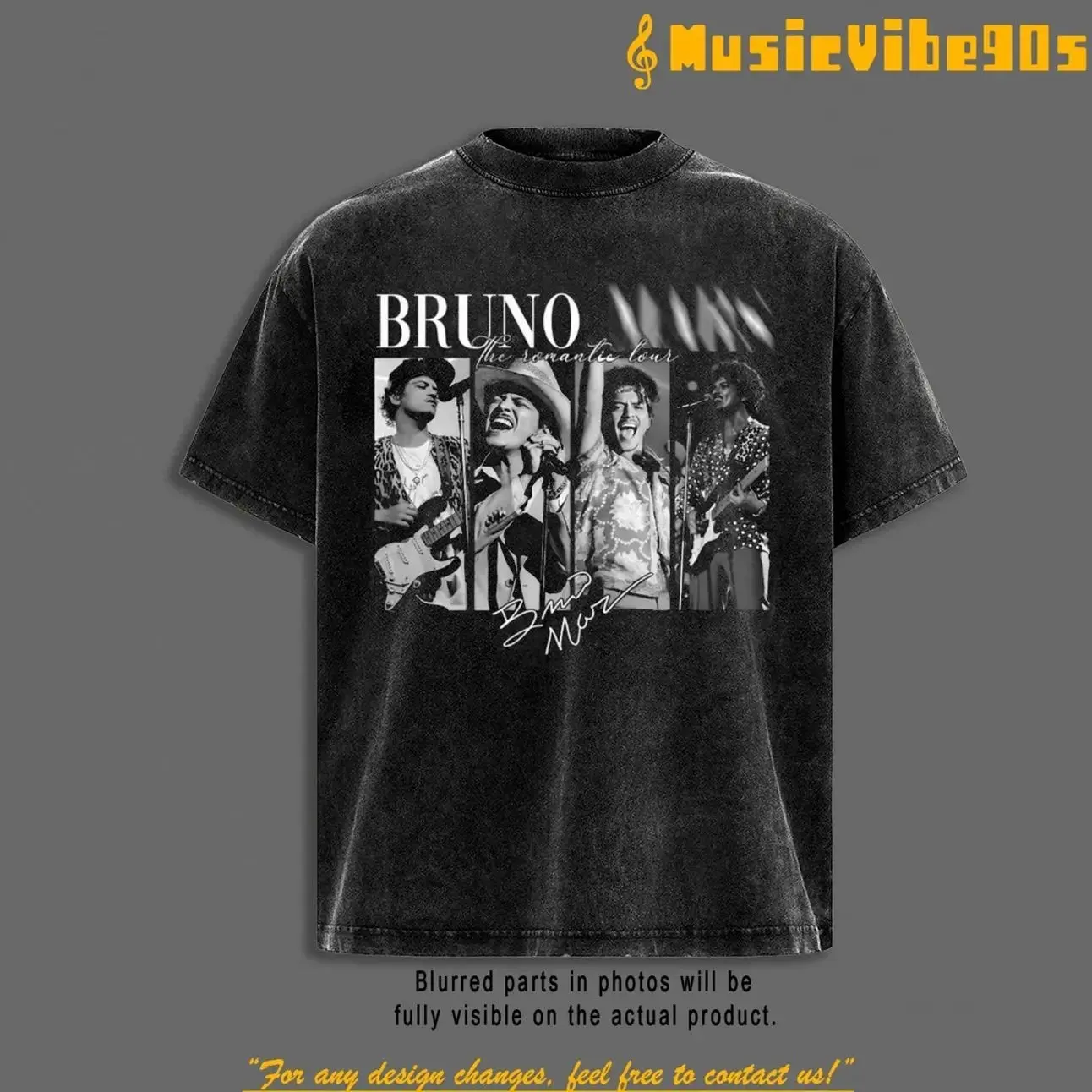 Retro 90s Bruno The Romantic Tour 2026 Washed Shirt V1, Vintage Las Vegas Allegiant Stadium Concert Merch, Retro 24K Magic Style Streetwear, Premium Tour Merch with Allegiant Stadium Back Print, 2026 Romantic Tour Official Fan Gear X6V