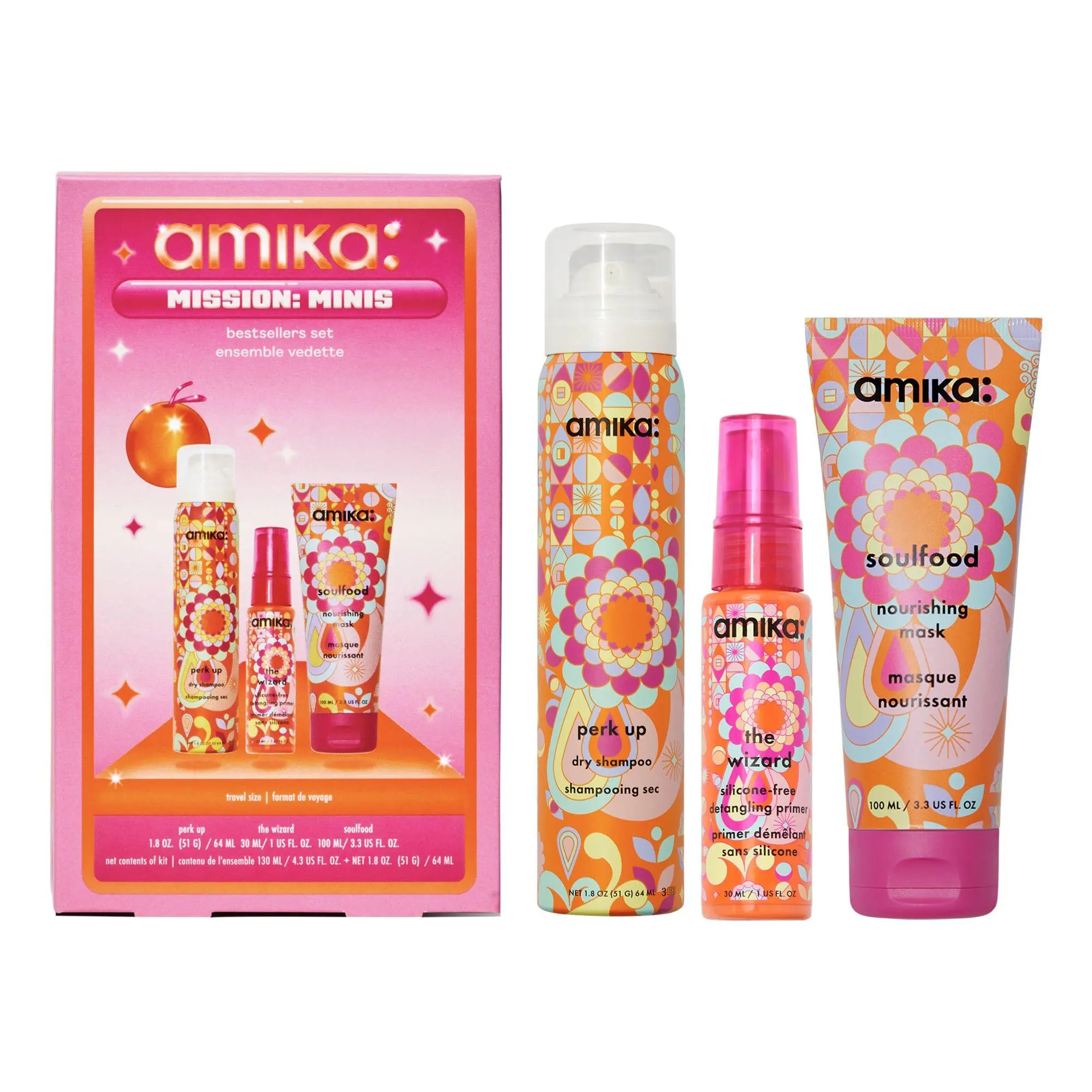 amika mission: minis bestsellers set
