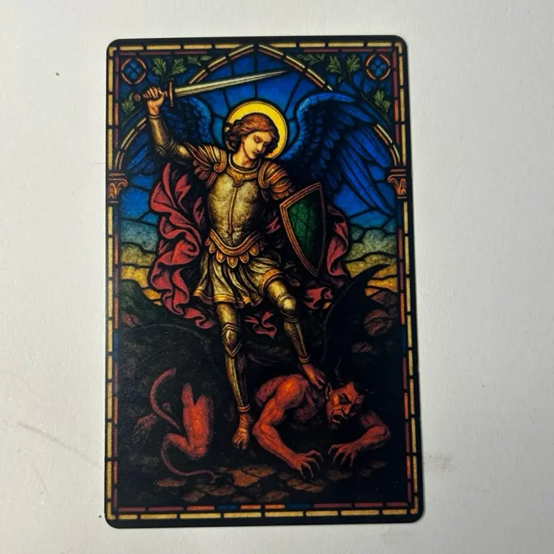 Saint Michael Metal Prayer Card Saint Michael Metal Prayer Card