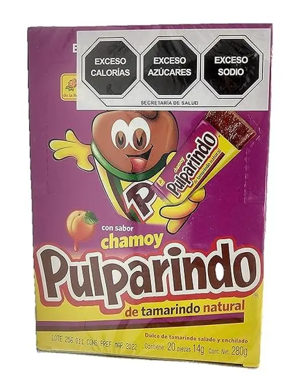 Pulparindo Chamoy Tamarind Pulp Candy 20 count Snack Sweet