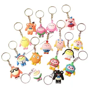 3D Cartoon Keychain – Cute Silicone Keychain, One-Piece Design | Free Gift (Not for Sale)