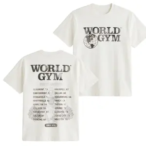 Gym Shirt, World Gym North America Vintage Locations Graphic Since 1976 on Soft Comfort Colors Cotton, Unisex Fit for Fitness Lovers, Perfect Gift for Dad or Gym Rat