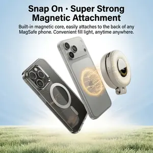 1 Count Magnetic Adjustable LED Fill Light ,Magnetic Telescopic Portable LED Video Fill Light