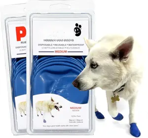 PawZ Rubber Dog Boots for Paws 2.5-3” ( 12 pieces)