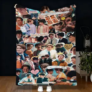 Heartstopper Theme Flannel Blanket, Soft Warm Sofa Bed Balcony Throw, Perfect Gift for Daily Rest, Multi-Scene Home Decor Practical Present