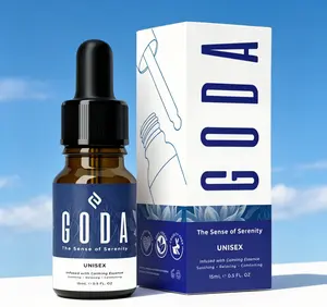 GODA Serenity Mini Unisex Perfume 15ml, Calming Floral Woody Scent with Lavender & Chamomile, Vegan Cruelty-Free Relaxing Daily Fragrance