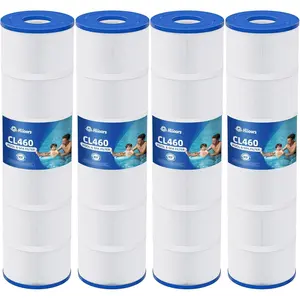 CL460 Pool Filter Cartridge, Compatible with Jandy CL460, CV460, A0558000, R0554600, PJAN115, C-7468, FC-6410, FC-0810, 4X115 Sq.ft, Heavy Duty 5 Oz+ Trilobal Fabric