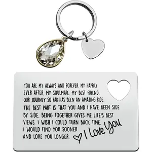 Valentines Gifts for Men Engraved Wallet Insert Card for Boyfriend Husband Wedding Anniversary Card Gifts Christmas Fathers Day Birthday Gifts I Love You Gifts for Him Fiance