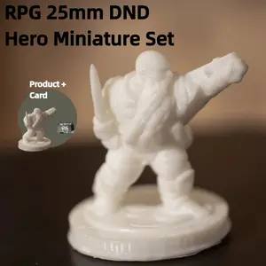 2PCS Rogue Miniatures Unpainted for D&D DND TTRPG - Hero Figures for Fantasy Role-Playing Games, Includes Miniatures + Character Cards, Perfect for Painting & Tabletop Adventures, Collectible Figurines
