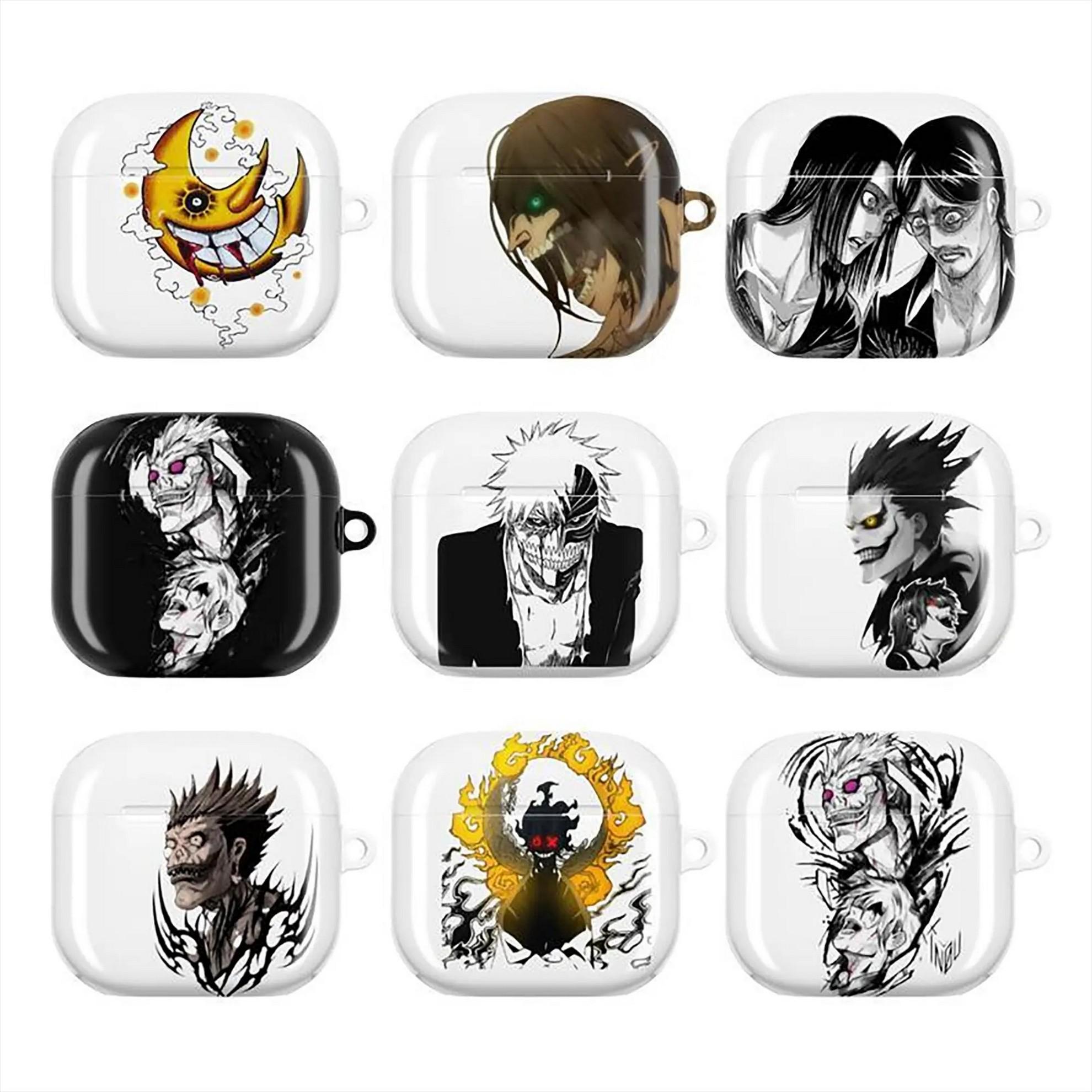 [SALE 50%] Anime Inspired Wireless Earphone Berserk Solo LVL Soul Eater Protective Case Manga Cover For AirPods