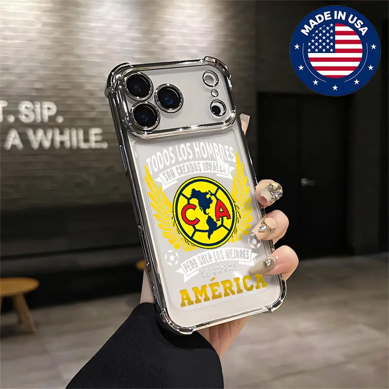 Club América Soccer Aesthetic Custom Phone Case - Soft Silicone TPU Cover, Anti-Drop Shockproof Protection Casing, Vintage Fashion Accessory for iPhone 17/16/15/14/13/12 Plus Pro Max & Samsung 22/23/24/25 Ultra