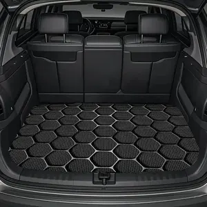 Made of polyester material, this car trunk mat is safe and practical. It prevents cargo from getting dirty easily, and dust in gaps can be cleaned conveniently. Suitable for daily travel and cargo storage, it is an essential vehicle interior accessory.