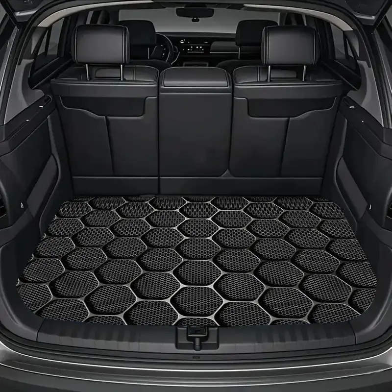 Made of polyester material, this car trunk mat is safe and practical. It prevents cargo from getting dirty easily, and dust in gaps can be cleaned conveniently. Suitable for daily travel and cargo storage, it is an essential vehicle interior accessory.